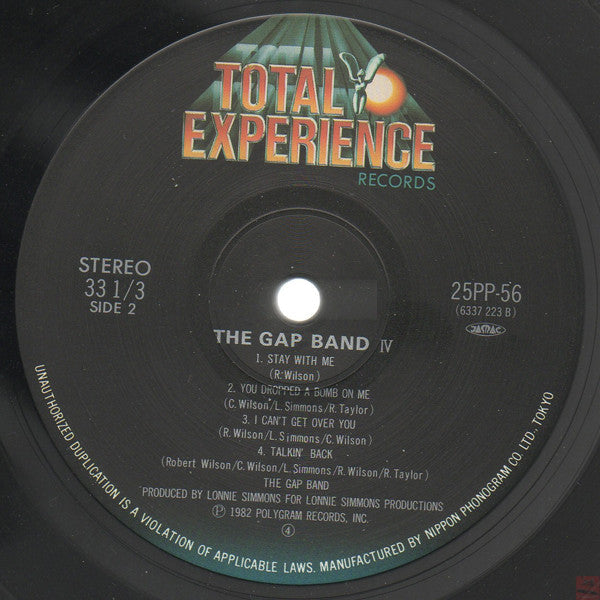 The Gap Band - Gap Band IV (Vinyl, LP, Album) Very Good (VG) / Very Good (VG)