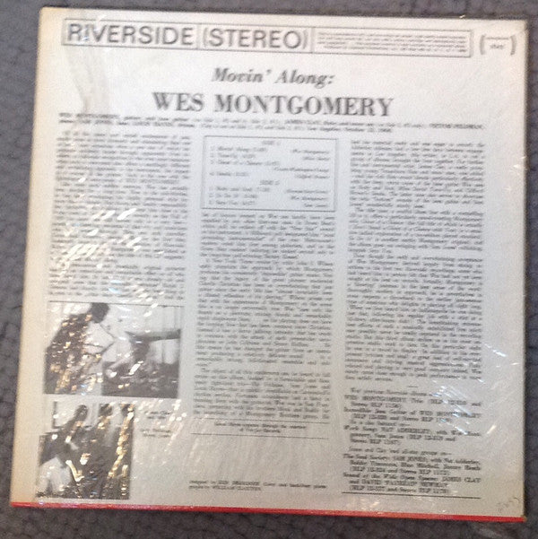 Wes Montgomery - Movin' Along (Vinyl, LP, Album, Reissue, Stereo) Good Plus (G+) / Good (G)