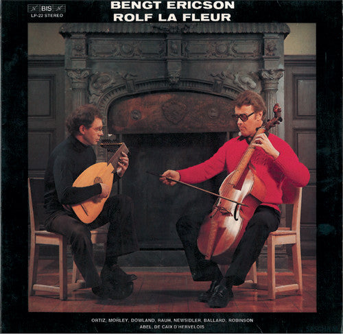 Bengt Ericson - Ortiz, Morley, Dowland, Rauh, Newsidler, Ballard, Robinson, Abel, De Caix D'Hervelois (Vinyl, LP, Reissue, Stereo) Very Good (VG) / Very Good Plus (VG+)