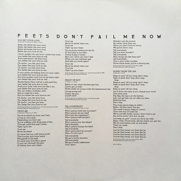 Herbie Hancock - Feets Don't Fail Me Now (Vinyl, LP, Album) Very Good (VG) / Good Plus (G+)