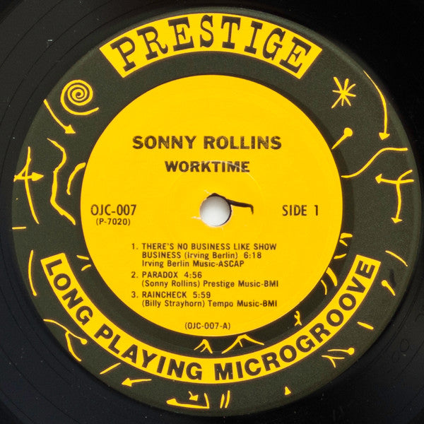 Sonny Rollins - Worktime (Vinyl, LP, Album, Reissue, Mono)
