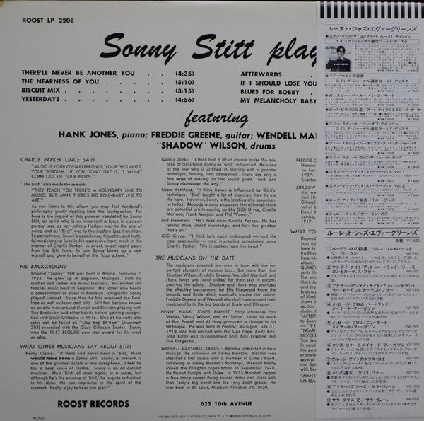 Sonny Stitt - Sonny Stitt Sonny Stitt Sonny Stitt Sonny Stitt (Viny...