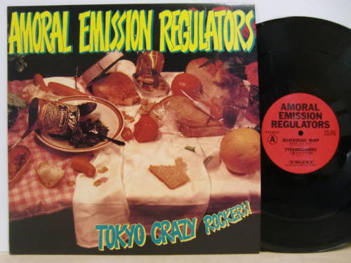 Various - Amoral Emission Regulators / Tokyo Crazy Rockers! (Vinyl, 12", 45 RPM, Compilation) Very Good (VG) / Very Good Plus (VG+)