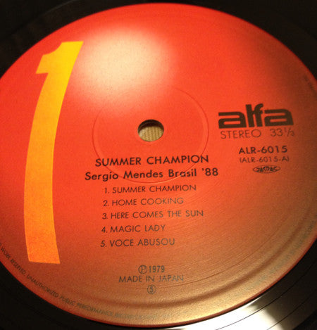 Sergio Mendes & Brasil '88 - Summer Champion (Vinyl, LP, Compilation, Stereo) Very Good Plus (VG+) / Very Good Plus (VG+)
