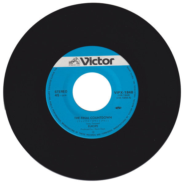 Europe (2) - The Final Countdown (Vinyl, 7", 45 RPM, Single) Very Good (VG) / Very Good Plus (VG+)