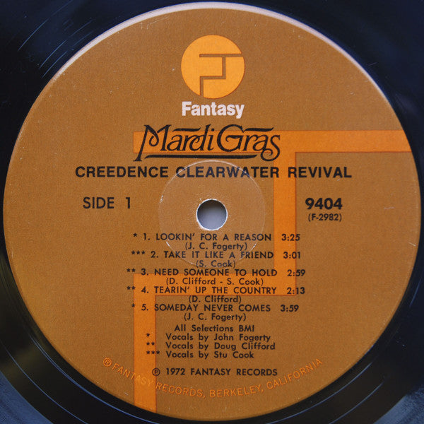 Creedence Clearwater Revival - Mardi Gras (Vinyl, LP, Album, Stereo) Very Good Plus (VG+) / Very Good (VG)