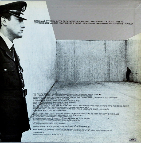 Roger Daltrey - McVicar (Original Soundtrack Recording) (Vinyl, LP, Album) Very Good Plus (VG+) / Very Good (VG)