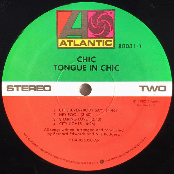 Chic - Tongue In Chic (Vinyl, LP, Album) Good Plus (G+) / Very Good (VG)