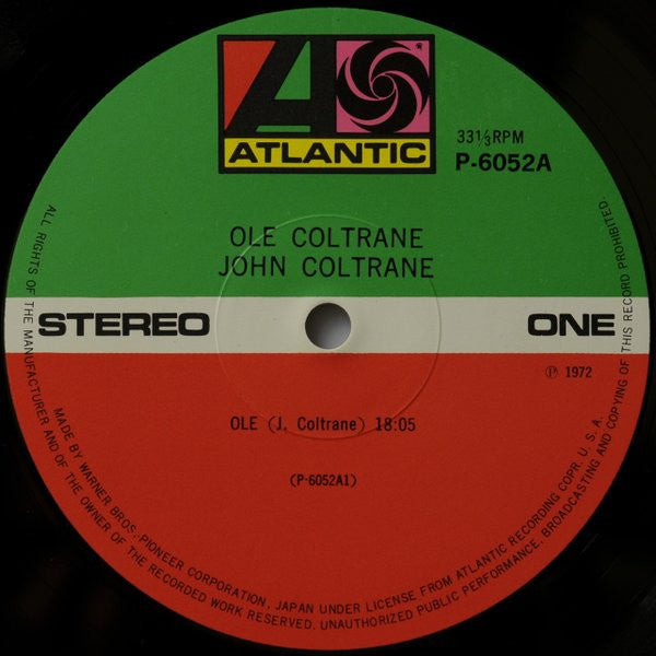 John Coltrane - Olé Coltrane (Vinyl, LP, Album, Reissue, Stereo)