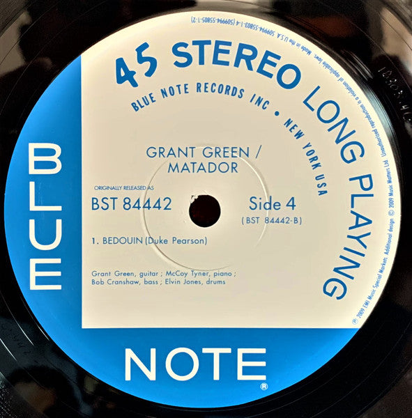 Grant Green - Matador (2xVinyl, 12", 45 RPM, Album, Limited Edition, Numbered, Reissue, Stereo) Very Good Plus (VG+) / Near Mint (NM or M-)