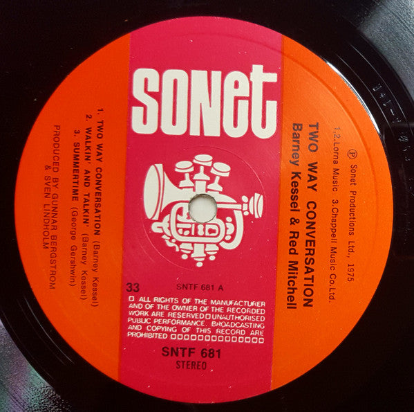 Barney Kessel - Two Way Conversation (Vinyl, LP, Album) Very Good Plus (VG+) / Very Good (VG)