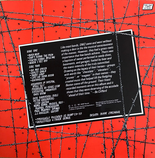 DMZ (2) - Relics (Vinyl, LP, Compilation) Very Good Plus (VG+) / Very Good Plus (VG+)