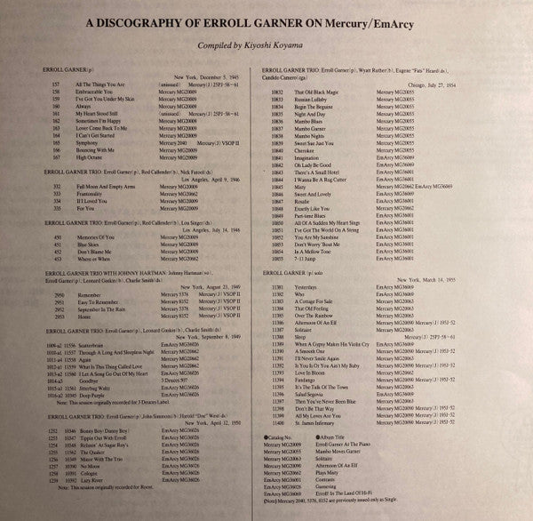 Erroll Garner - Afternoon Of An Elf (Vinyl, LP, Album, Reissue, Mono) Very Good (VG) / Very Good (VG)