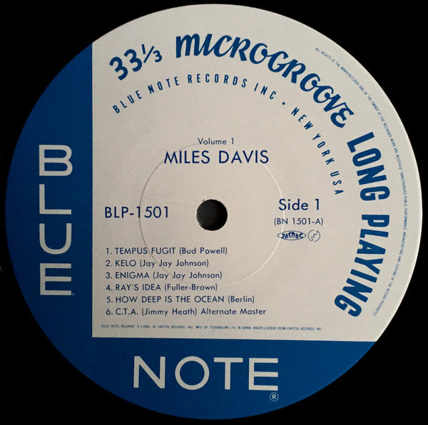 Miles Davis - Volume 1 (Vinyl, LP, Compilation, Mono, Reissue, Remastered) Near Mint (NM or M-) / Very Good Plus (VG+)