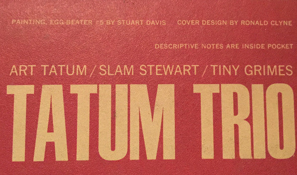 Art Tatum Trio - Footnotes To Jazz Vol. 2: Rehearsal (Vinyl, LP, 10", Reissue, Repress, Mono) Very Good (VG) / Very Good (VG)