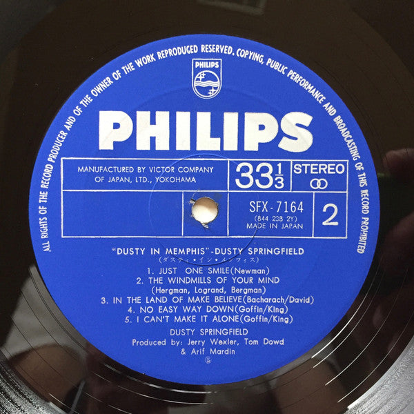 Dusty Springfield - Dusty In Memphis (Vinyl, LP, Album, Stereo) Very Good (VG) / Very Good Plus (VG+)