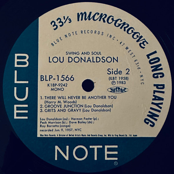Lou Donaldson Quintet - Swing And Soul (Vinyl, LP, Album, Mono, Rei...