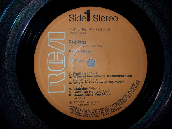 Morris Albert - Feelings (Vinyl, LP, Album) Very Good Plus (VG+) / Very Good Plus (VG+)