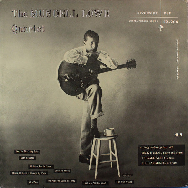 The Mundell Lowe Quartet - The Mundell Lowe Quartet (Vinyl, LP, Album, Reissue, Mono) Very Good (VG) / Very Good Plus (VG+)