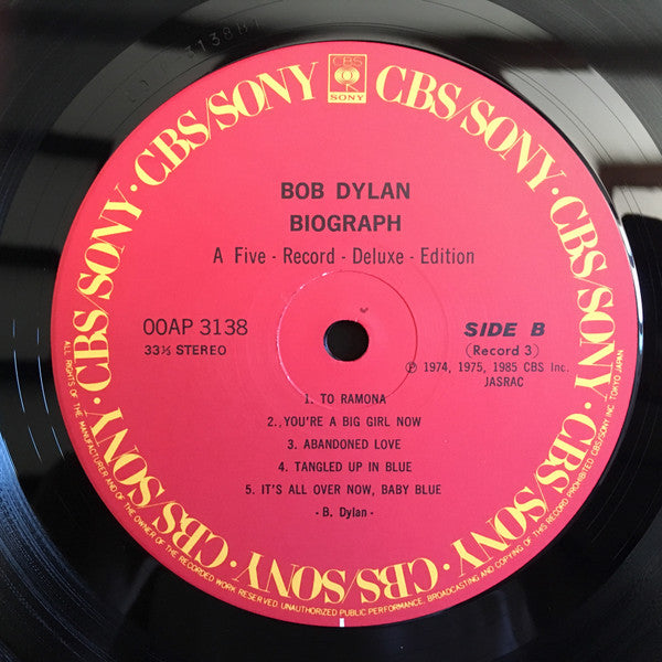 Bob Dylan - Biograph (5xVinyl, Box Set, LP, Compilation) Very Good Plus (VG+) / Very Good Plus (VG+)