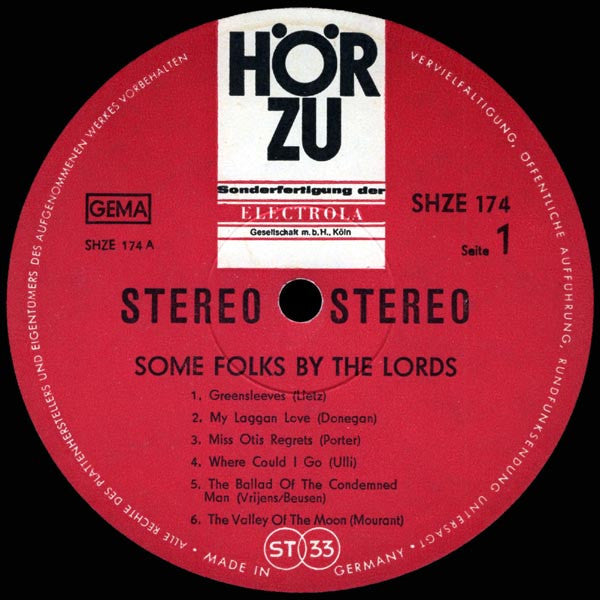 The Lords - Some Folks By The Lords (Vinyl, LP, Album, Stereo) Good Plus (G+) / Good Plus (G+)