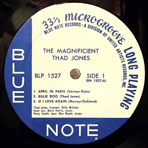 Thad Jones - The Magnificent Thad Jones (Vinyl, LP, Album, Misprint, Reissue, Mono) Very Good (VG) / Very Good Plus (VG+)