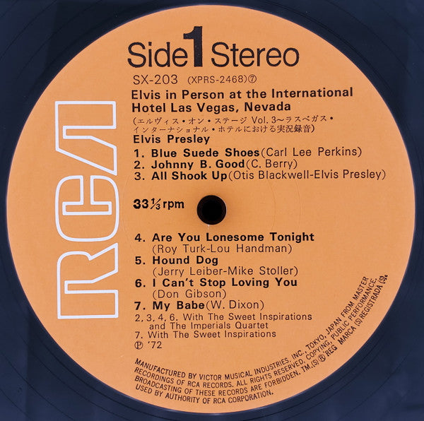 Elvis Presley - Elvis In Person At The International Hotel (Vinyl, ...