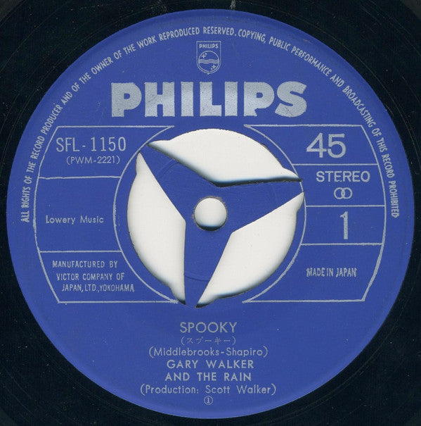 Gary Walker & The Rain - スプーキー = Spooky (Vinyl, 7", 45 RPM, Single, Stereo) Very Good Plus (VG+) / Very Good Plus (VG+)