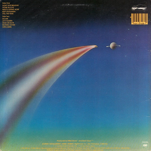 Journey - Escape (Vinyl, LP, Album, Stereo) Good Plus (G+) / Good Plus (G+)