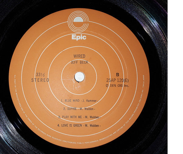 Jeff Beck - Wired (Vinyl, LP, Album, Stereo)