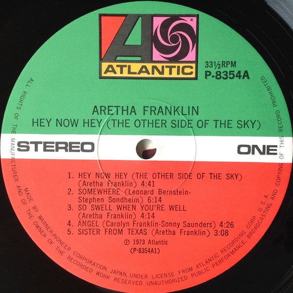 Aretha Franklin - Hey Now Hey (The Other Side Of The Sky) (Vinyl, L...