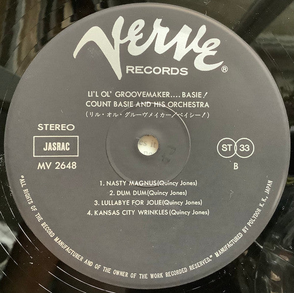 Count Basie Orchestra - Li'l Ol' Groovemaker... Basie! (Vinyl, LP, Album, Reissue, Stereo) Very Good Plus (VG+) / Very Good Plus (VG+)