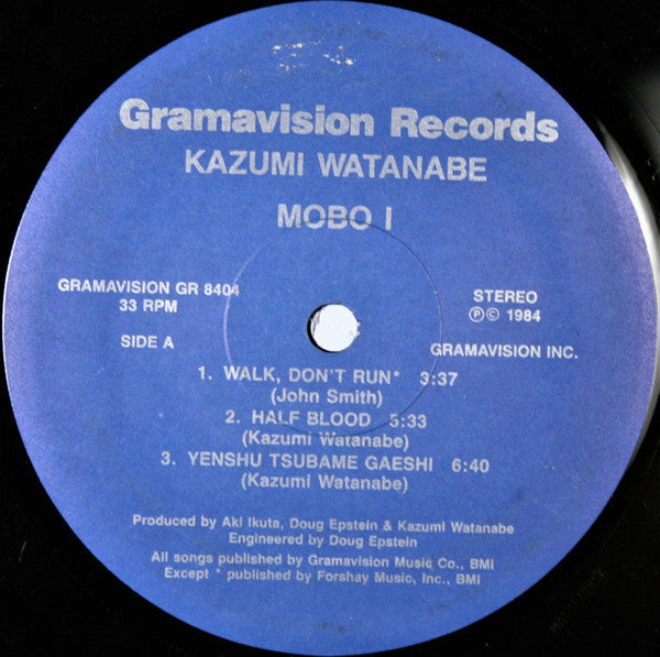 Kazumi Watanabe - Mobo I (Vinyl, LP, Album) Very Good Plus (VG+) / Very Good Plus (VG+)