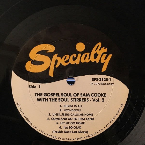 Sam Cooke - The Gospel Soul Of Sam Cooke With The Soul Stirrers Vol. 2 (Vinyl, LP, Compilation, Reissue) Very Good Plus (VG+) / Very Good (VG)