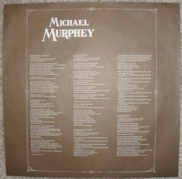 Michael Martin Murphey - Geronimo's Cadillac (Vinyl, LP, Album, Repress, Stereo) Very Good Plus (VG+) / Very Good (VG)
