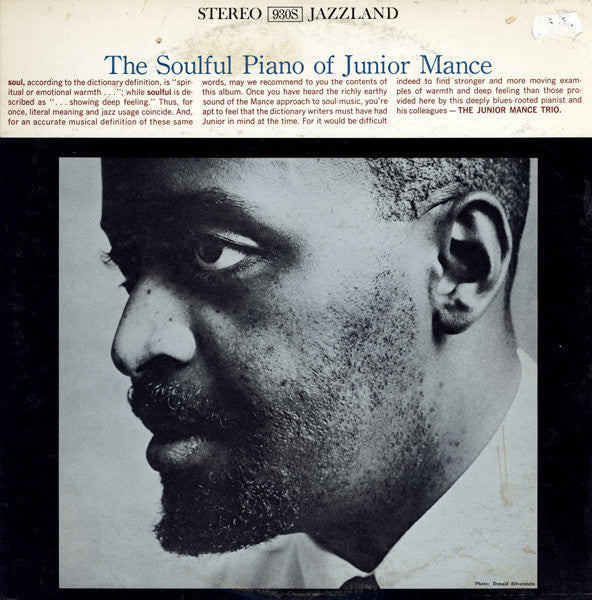 Junior Mance - The Soulful Piano Of Junior Mance (Vinyl, LP, Album,...