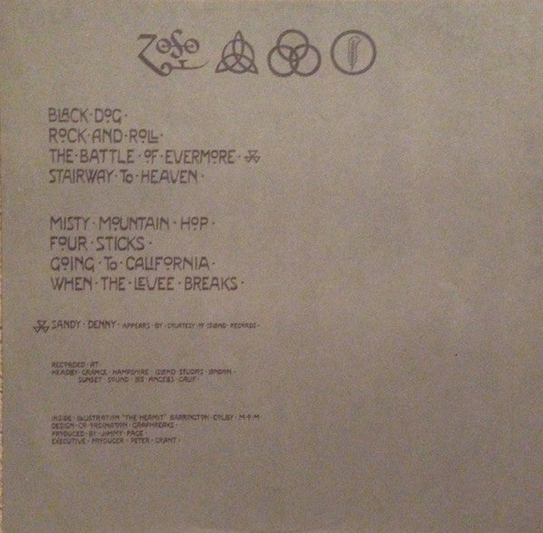 Led Zeppelin - Untitled (Vinyl, LP, Album, Reissue)