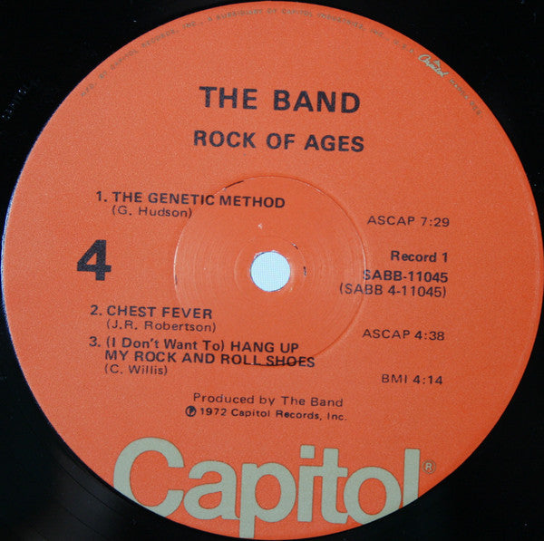 The Band - Rock Of Ages (The Band In Concert) (2xVinyl, LP, Album, Club Edition, Reissue) Very Good (VG) / Very Good Plus (VG+)