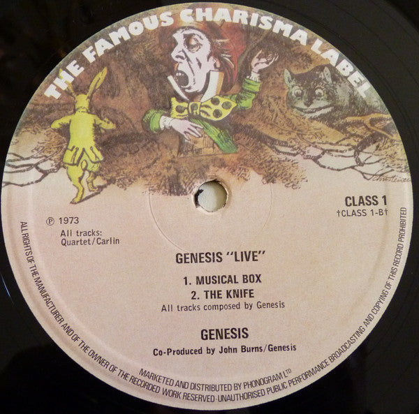 Genesis - Live (Vinyl, LP, Album, Reissue) Good Plus (G+) / Very Good (VG)