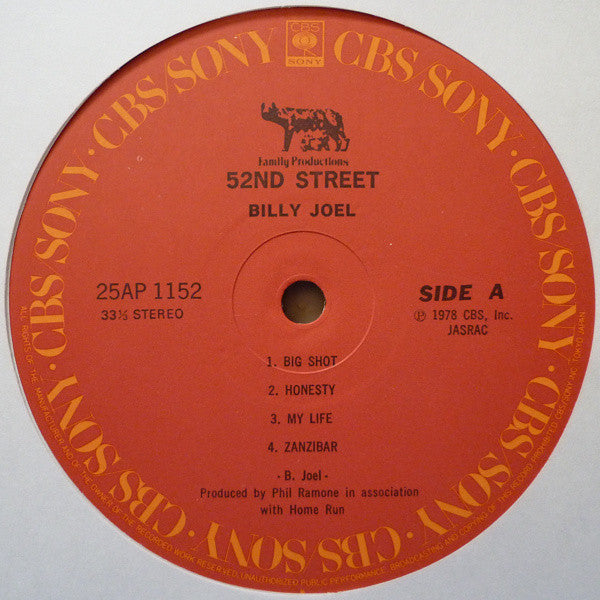 Billy Joel - 52nd Street (Vinyl, LP, Album, Stereo)