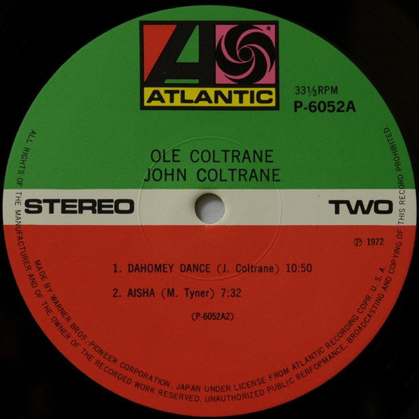 John Coltrane - Olé Coltrane (Vinyl, LP, Album, Reissue, Stereo)