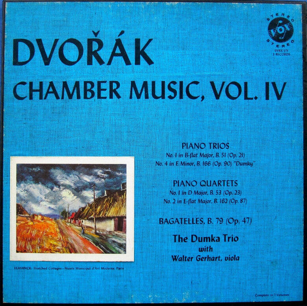 Antonín Dvořák - Chamber Music Vol. IV (3xVinyl, LP, Album, Stereo) Very Good (VG) / Very Good (VG)
