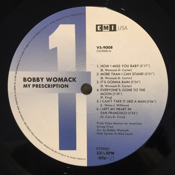 Bobby Womack - My Prescription (Vinyl, LP, Album) Very Good Plus (VG+) / Very Good (VG)