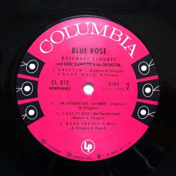 Rosemary Clooney - Blue Rose (Vinyl, LP, Album, Mono, Reissue) Very Good Plus (VG+) / Very Good Plus (VG+)