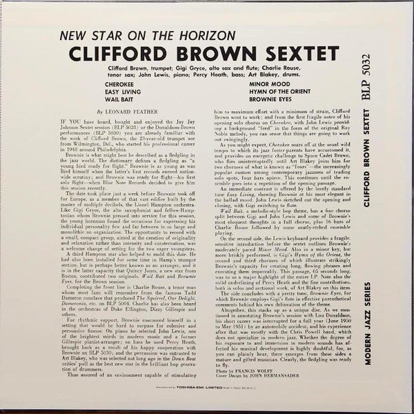 Clifford Brown - New Star On The Horizon (Vinyl, LP, Album, Limited Edition, Reissue, Mono) Very Good Plus (VG+) / Near Mint (NM or M-)