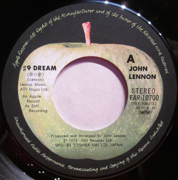 John Lennon - #9 Dream (Vinyl, 7", 45 RPM, Single, Stereo)