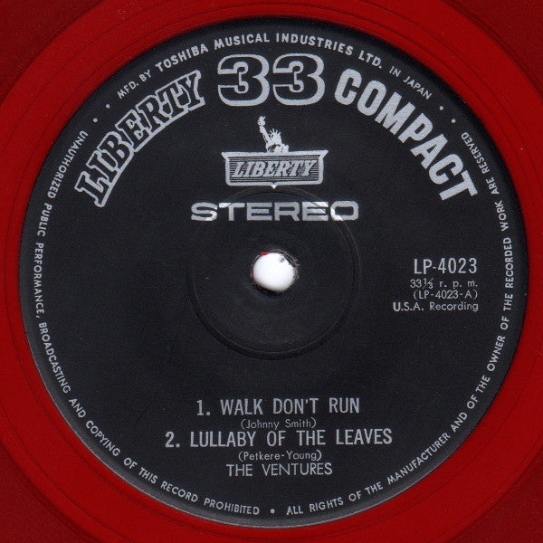 The Ventures - Walk Don't Run (Vinyl, 7", 33 ⅓ RPM, Stereo) Very Good (VG) / Very Good (VG)