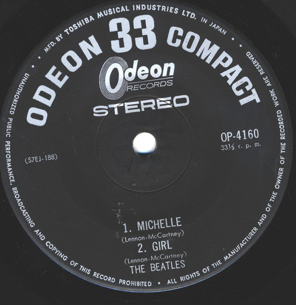 The Beatles - Michelle (Vinyl, 7", 33 ⅓ RPM, Stereo) Very Good Plus (VG+) / Very Good Plus (VG+)