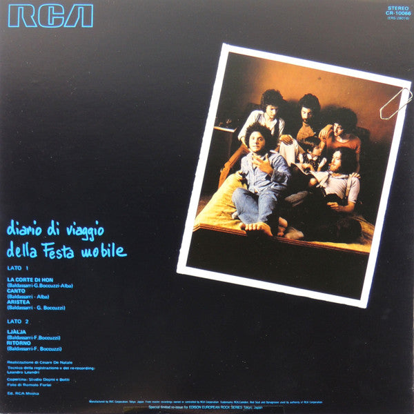 Festa Mobile - Diario Di Viaggio Della Festa Mobile (Vinyl, LP, Album, Limited Edition, Reissue, Stereo) Near Mint (NM or M-) / Very Good Plus (VG+)