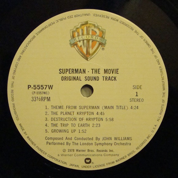 John Williams (4) - Superman: The Movie (Original Sound Track) (Vin...